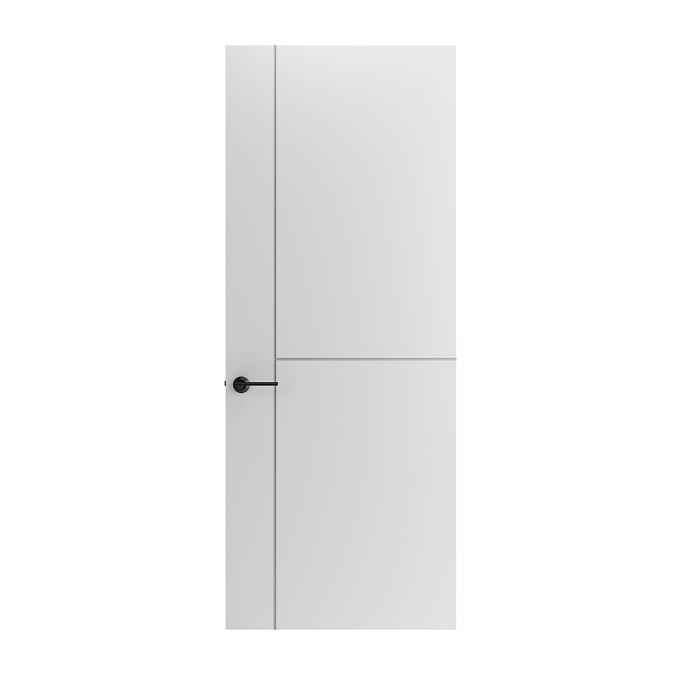 Internal White Unfinished 2P modern Door (W-MC951)