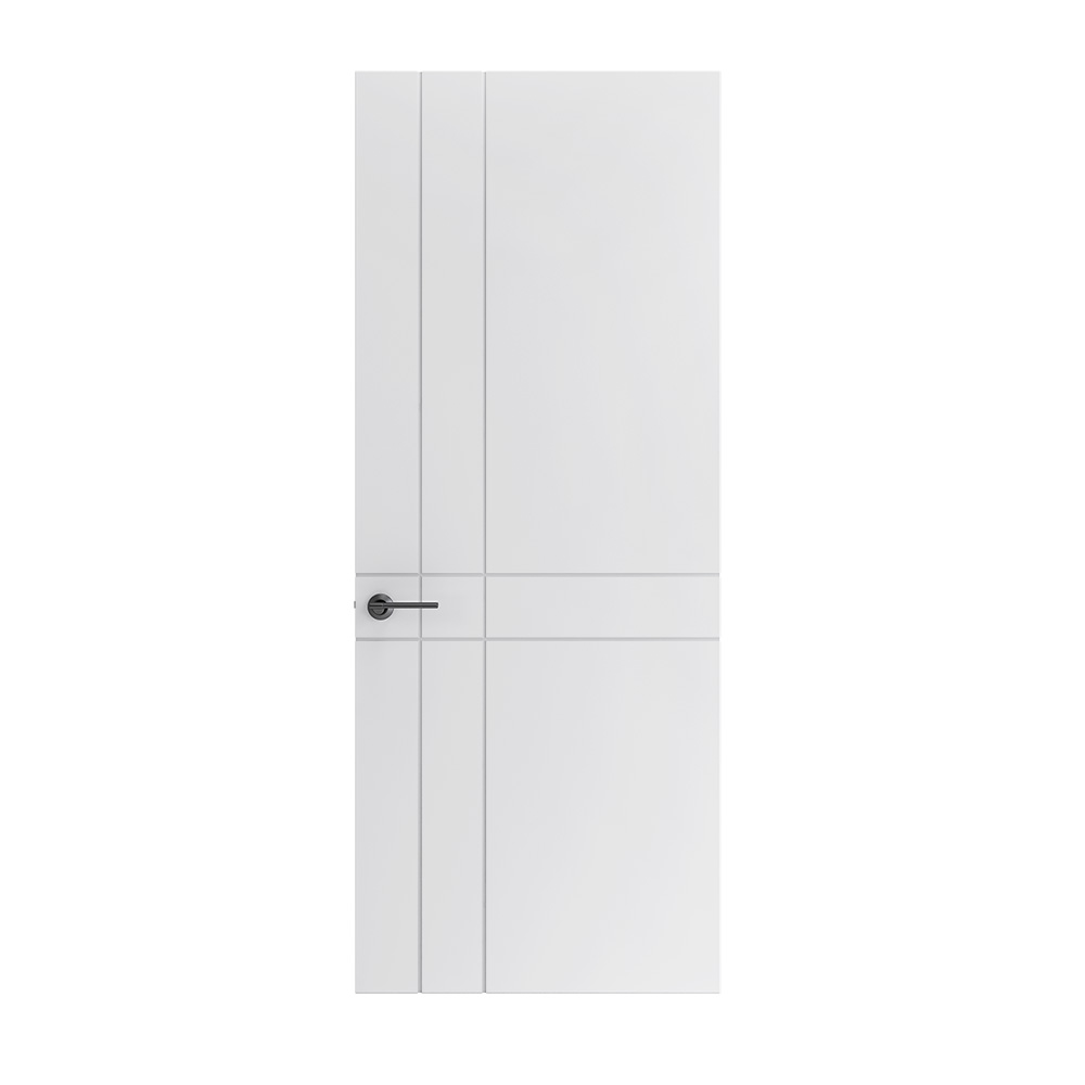 Internal White Unfinished modern Door (W-MC981)