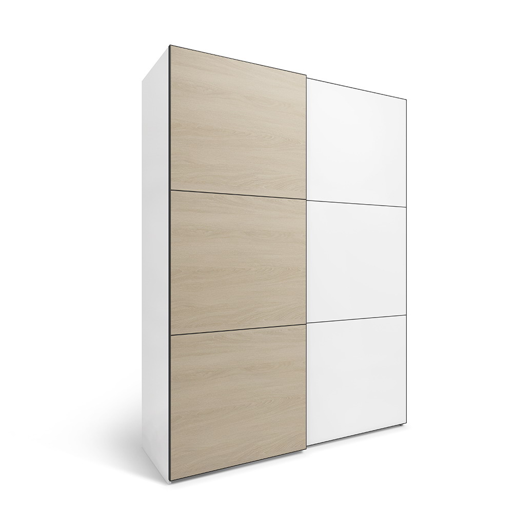 Sino Maple 2 Door sliding wardrobe-wood grain