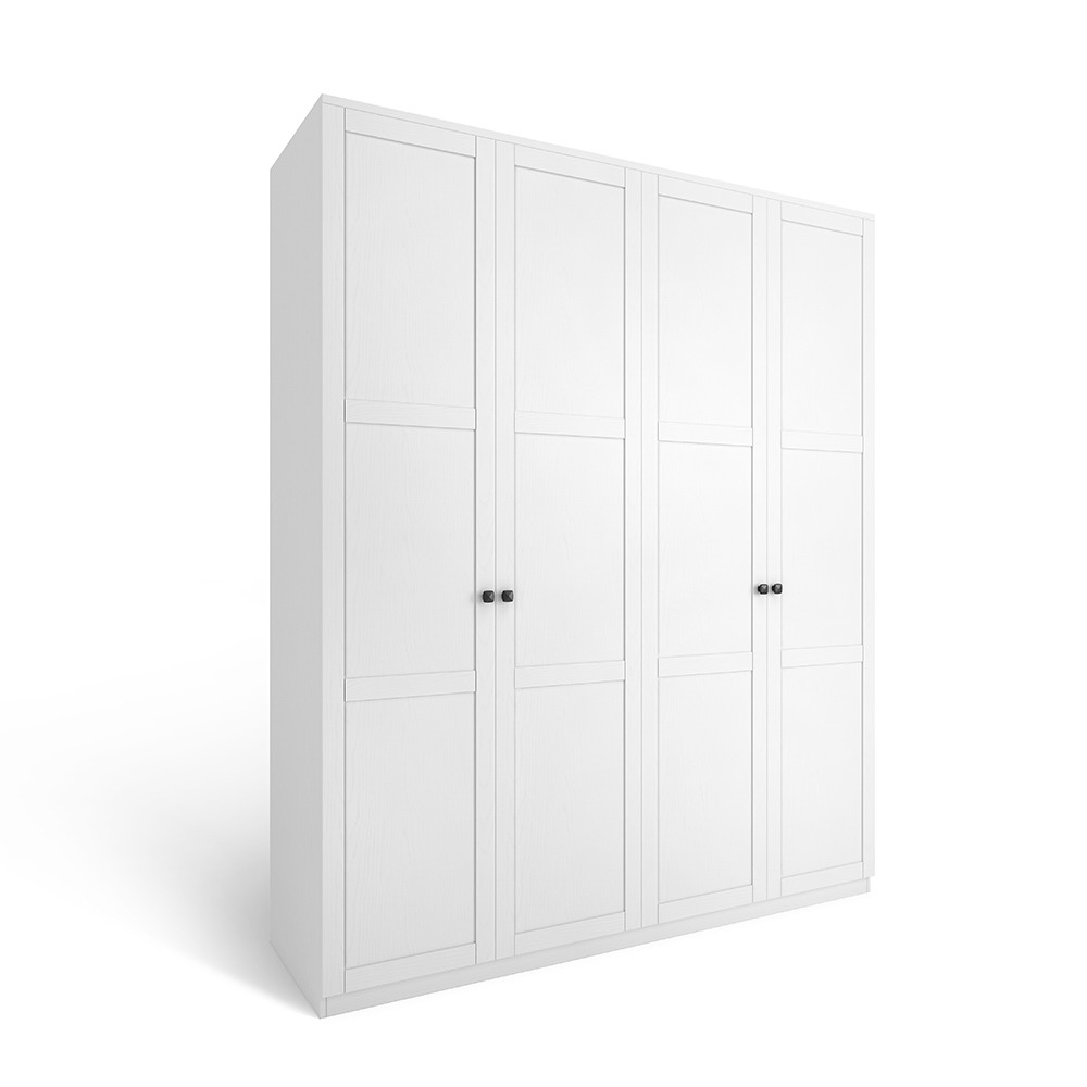 Sino Maple 4 Door Wardrobe-Dot handle